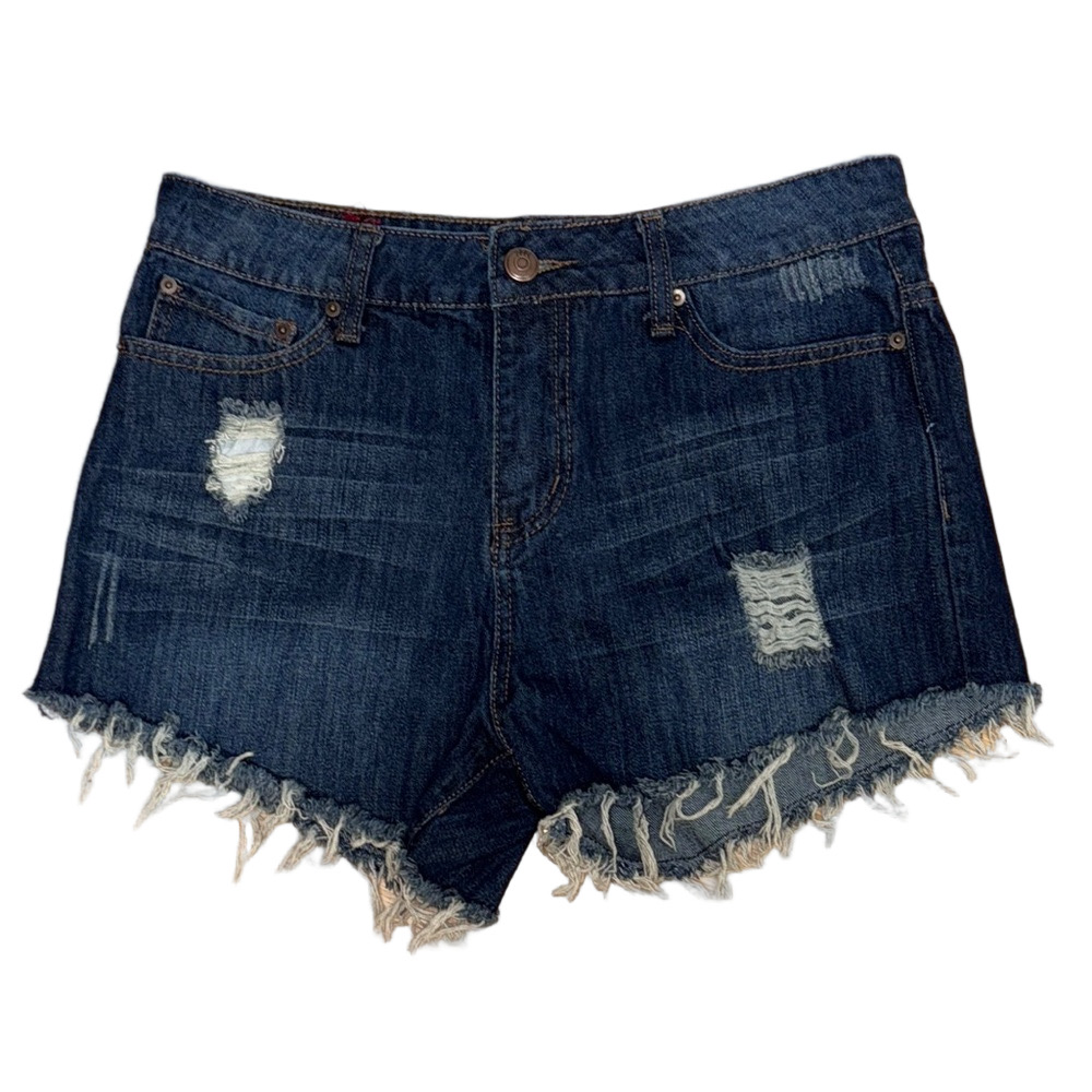 Adam Levine Collection Blue Distressed Jean Shorts. Summer Beach Comfy